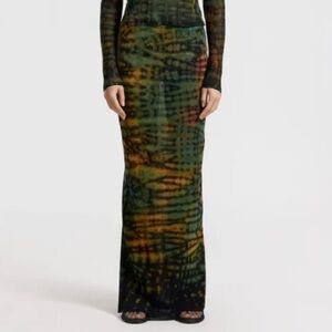 Cotton Citizen Rio Maxi Skirt in Desert Mirage Ripple- NWT